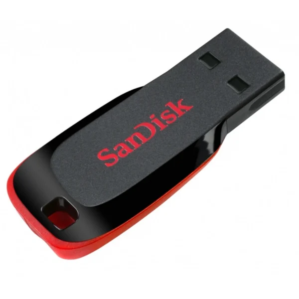 Memoria Sandisk 128GB  / Usb 2.0 / Cruzer Blade Z50 / Negro C / Rojo - Image 1