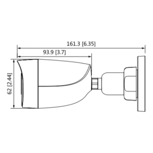 Cámara De Vigilancia Analógica Dahua Bullet 1080p DHT0290033 / Micrófono Integrado / Lente De 2.8mm / Alcance 30Mts / Ip67 / Policarbonato / Cvi / Cvbs / Ahd / Tvi / Blc / Hlc / Dwdr - Image 2