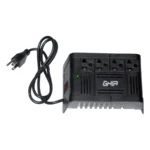 Regulador Ghia GVR-010 / 400W / 1000VA / Entrada 120V, Salida 120V / 4 Contactos / Supresor De Picos / Negro / GVR-010 - Image 2