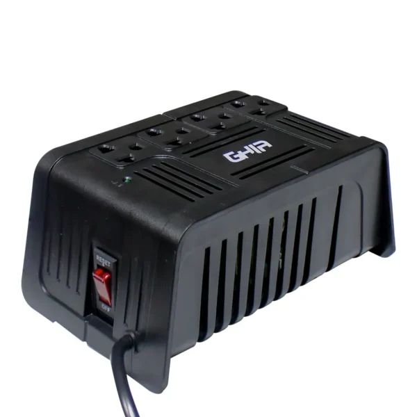Regulador Ghia GVR-010 / 400W / 1000VA / Entrada 120V, Salida 120V / 4 Contactos / Supresor De Picos / Negro / GVR-010 - Image 1