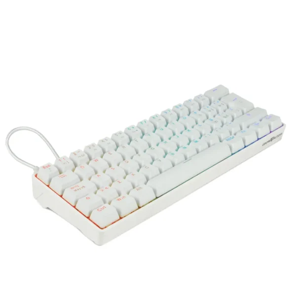 Teclado Mecánico 60% Game Factor KBG560-WH RGB / Teclas Extras Pink Intercambiables / Switch Red / Usb / ANTI-GHOSTING / Español / Blanco - Image 5