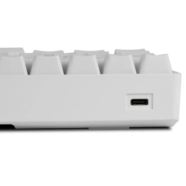 Teclado Mecánico 60% Game Factor KBG560-WH RGB / Teclas Extras Pink Intercambiables / Switch Red / Usb / ANTI-GHOSTING / Español / Blanco - Image 7