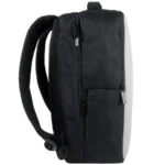 Mochila Para Laptop PERFECT CHOICE Classy / 15.6” / Poliéster / Múltiples Compartimentos / Gris Con Negro - Image 3