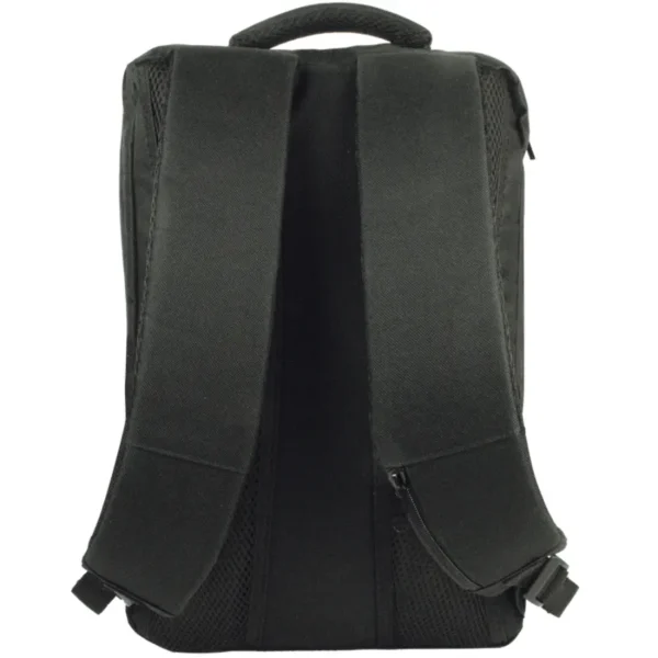 Mochila Para Laptop PERFECT CHOICE Classy / 15.6” / Poliéster / Múltiples Compartimentos / Gris Con Negro - Image 4