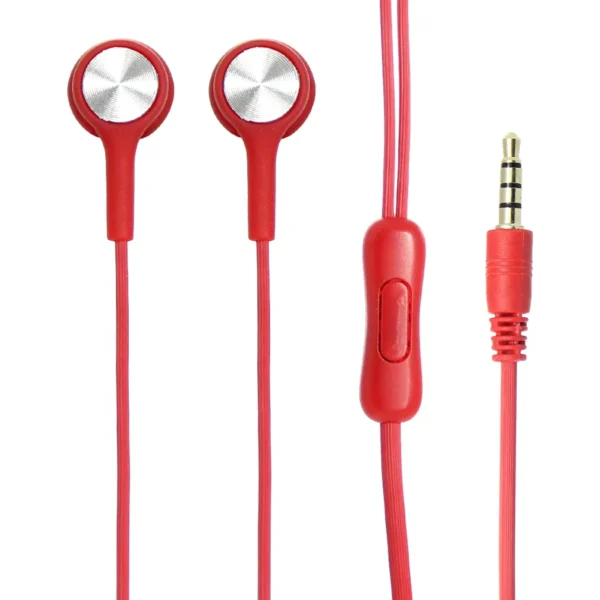 Audífonos GHIA Comet2 / Alámbricos / Con Manos Libres / 3.5mm / 1.2 Metros / Rojo / GAC-171 - Image 1