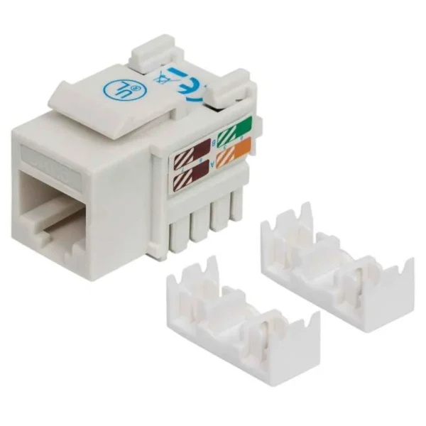 Jack RJ45 CAT6 INTELLINET 210591 / UTP / Keystone De Impacto / Para Telefonía / Blanco - Image 1