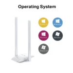 Adaptador Antena Wifi MERCUSYS MW300UH / USB / Inalámbrico / 300Mbps / 2 Antenas 5dBi / Micro Usb 2.0 / 2.4GHz / Blanco - Image 3