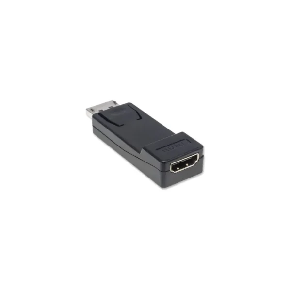 Adaptador Manhattan 151993 / DisplayPort A HDMI / Macho-Hembra / 1080p, 60Hz / 10.8 Gbps / 1 Mbps / Negro - Image 1