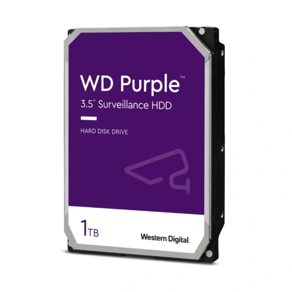 Disco Duro HDD Western Digital Purple / 1TB / 3.5" / 64MB Cache / 5400 Rpm / SATA III / 6GB/S / Ideal Video Vigilancia En Hd - Image 1