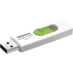 Memoria Adata 128gb UV320 / Usb 3.2 / Retráctil Blanco-Verde