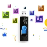 Memoria Adata 128gb / Usb 3.2 / Uv320 / Retractil Negro-Azul - Image 3