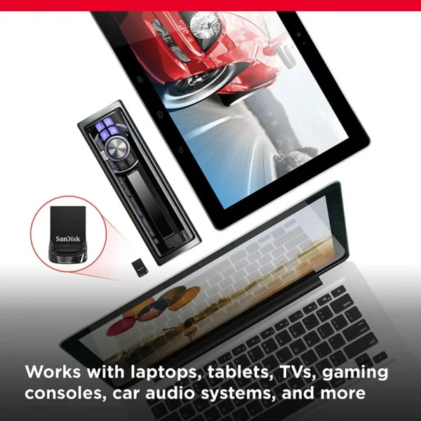 Memoria Sandisk 64gb / Usb 3.1 / Ultra Fit Z430 / 130mb * S / Negro Mini - Image 3