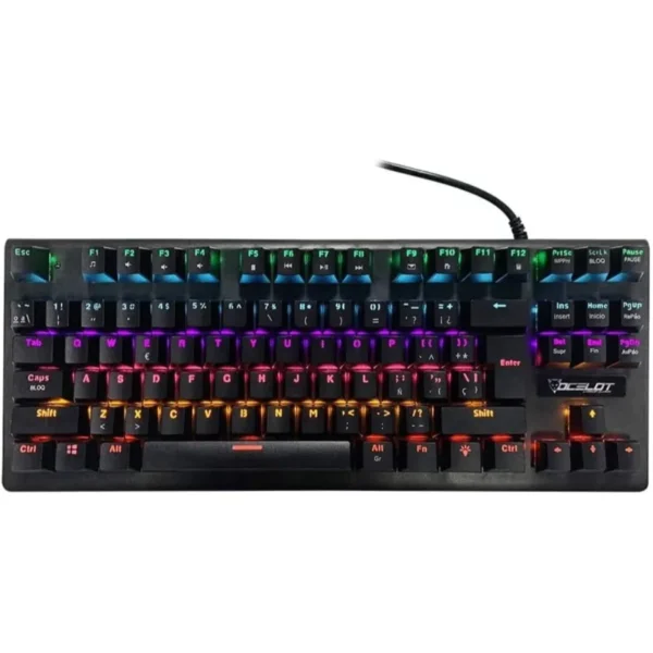 Teclado Mecánico OCELOT OGMK02 / Alámbrico / Switch Blue / Rgb / Plug Play / Usb / Español / Negro / OGMK02 - Image 1