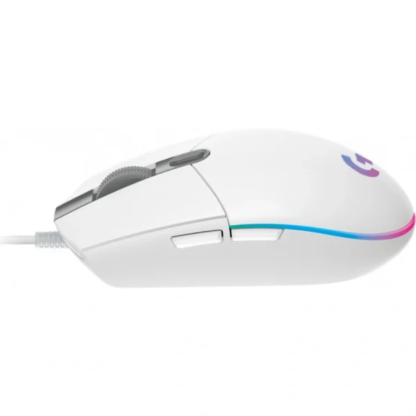 Mouse GAMER Logitech Optico G203 Lightsync / Alámbrico / Usb / 8000DPI /  Blanco / 910-005794 - Image 3