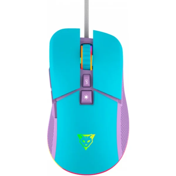 Mouse Gamer Ocelot OCM CANDY BLUE / Alámbrico / 7200 DPI / Usb A / 1.5M / 7 Botones / Rgb / Azul Con Morado / OCM CANDY BLUE - Image 1