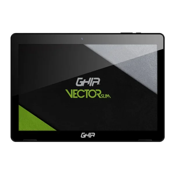 Tablet Ghia Vector Slim / 10.1″ / Quad Core AllWinner A100 / Android 10 / RAM 1GB / Almacenamiento 16GB / FRONTAL 2MP, TRASERA 5MP / Negro / GTVR10SB - Image 1