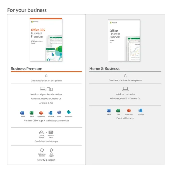 Licencia Digital Genuina Microsoft Office 2019 Home & Business OEM / De Por Vida / 1 Equipo / Ultima Versión / Para Windows 10, 11 - Image 2