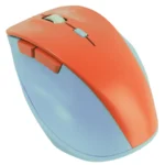 Mouse PERFECT CHOICE Thumb / Inalámbrico / Ergonómico / 1600Dpi / Usb / Click Silencioso / Azul Con Anaranjado Claro / PC-045120 - Image 3