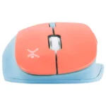 Mouse PERFECT CHOICE Thumb / Inalámbrico / Ergonómico / 1600Dpi / Usb / Click Silencioso / Azul Con Anaranjado Claro / PC-045120 - Image 4