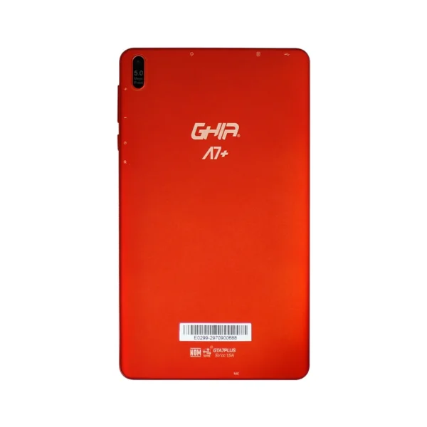 Tablet Ghia A7 Plus / Quad Core AllWinner A100 / Android 10 Go / 2GB Ram / Almacenamiento 16GB / 7" Pantalla / 1024 x 600 Pixeles / Bluetooth / Wifi / Cámara Frontal 2 MP, Posterior 5 MP / Rojo - Image 3