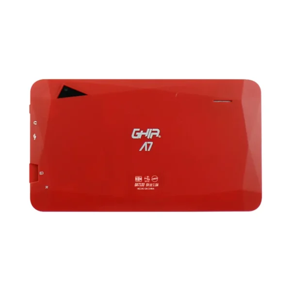 Tablet GHIA A7 Wifi / 7” / A133 Quad Core / Android 11 / RAM 1GB / Almacenamiento 16GB / Bluetooth / FRONTAL 0.3MP, TRASERA 2MP / Rojo / GA7133R - Image 4