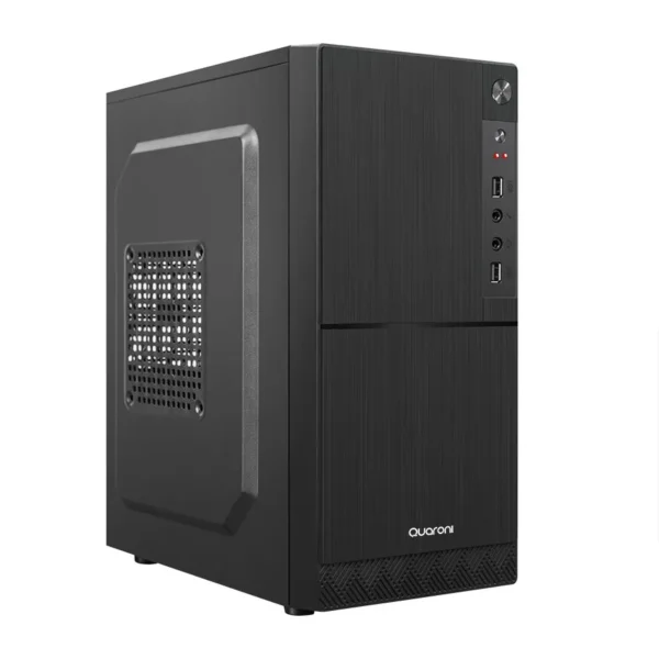 Gabinete QUARONI QCMT-06 / Micro ATX / No Incluye Ventiladores / Negro / QCMT-06 - Image 1