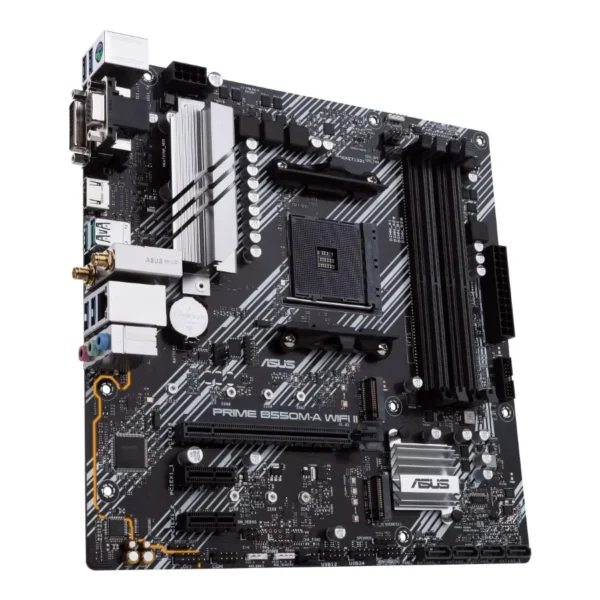 Tarjeta Madre Asus PRIME B550M-A WIFI II / Socket AM4 / 128GB X4 Ddr4 4866Mhz / Hdmi, Vga / Pcie-4.0 / M.2 / Wifi6 / MICRO ATX - Image 3