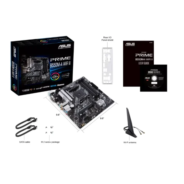 Tarjeta Madre Asus PRIME B550M-A WIFI II / Socket AM4 / 128GB X4 Ddr4 4866Mhz / Hdmi, Vga / Pcie-4.0 / M.2 / Wifi6 / MICRO ATX - Image 7