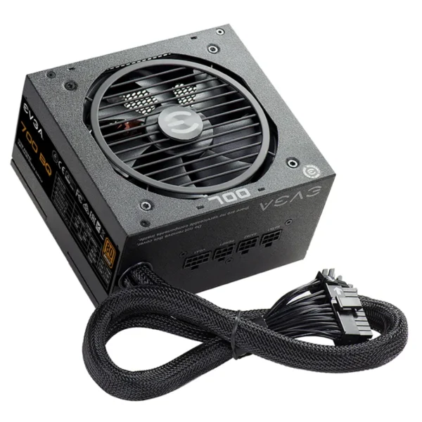 Fuente De Poder EVGA 700 BQ 700w / Semi Modular / 80 Plus Bronze / x1 20+4 pines / x1 CPU 4+4 pines / x4 PCI-e 6+2 pines / x6 SATA / 110-BQ-0700-V1 - Image 2