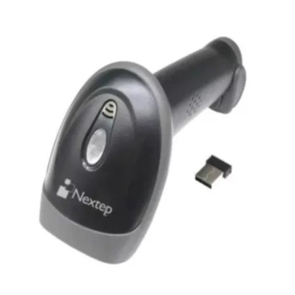 Lector De Código De Barras Y QR NEXTEP Ne-503i / Inalámbrico / USB, Bluetooth / Con Base / Negro Con Gris / NE-503I - Image 2