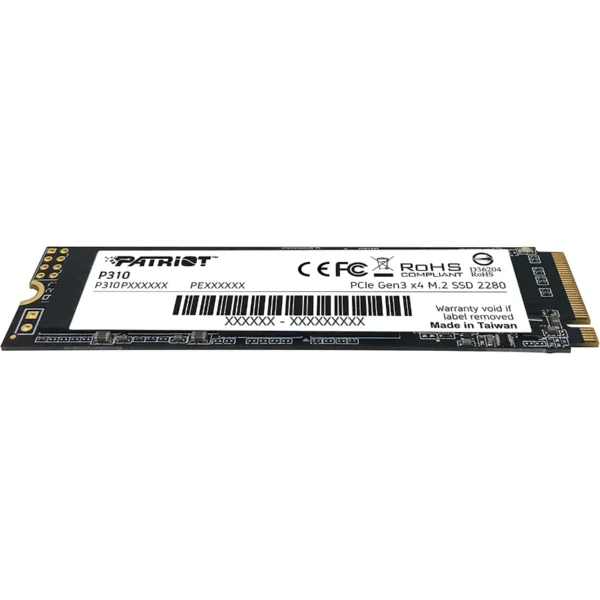 Unidad SSD M.2 NVME Patriot 480GB P310 / Pcie 3.0 / 2280 / 1.3 / Lectura 1700MB/s / Escritura 1500 MB/s - Image 3