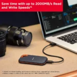 Unidad De Estado Solido SSD Externo SANDISK EXTREME PRO / 1TB / USB 3.2 A, C / Lectura 2000MB/s, Escritura 2000MB/s / IP55 Contra El Agua / Naranja Con Negro - Image 6