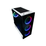 Gabinete BALAM RUSH Thinos GT990 / E-ATX, ATX / Usb 3.0 / Cristal Templado / 4 Vent. Incluidos / Blanco Con Negro - Image 2