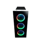 Gabinete BALAM RUSH Thinos GT990 / E-ATX, ATX / Usb 3.0 / Cristal Templado / 4 Vent. Incluidos / Blanco Con Negro - Image 5