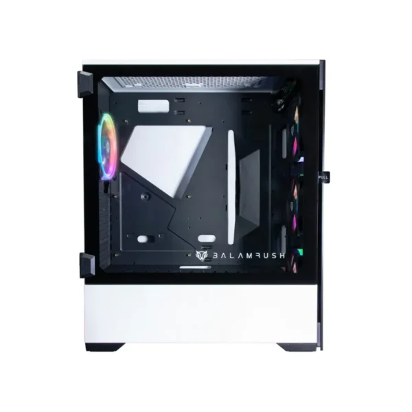 Gabinete BALAM RUSH Thinos GT990 / E-ATX, ATX / Usb 3.0 / Cristal Templado / 4 Vent. Incluidos / Blanco Con Negro - Image 6