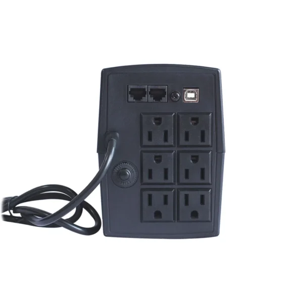 No Break SMARTBITT SBNB1000USB / 1000VA/500W /6 Contactos / 15 Minutos De Respaldo Media Carga / 120V / Negro - Image 3