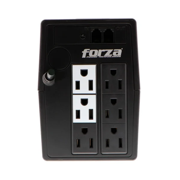 No Break FORZA NT-511 / 500VA / 250W / 6 Contactos / 18 Minutos De Respaldo Media Carga / Indicador Led / 120V / Color Negro - Image 4