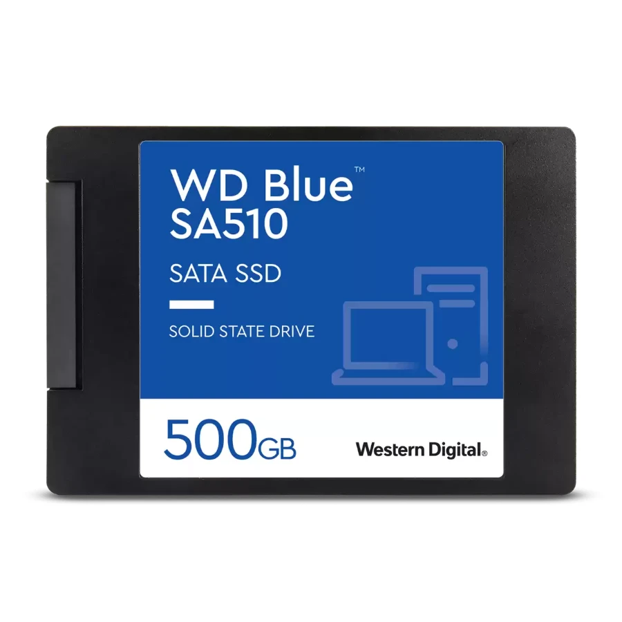 wd-blue-sa510-sata-2-5-ssd-500GB-front.png.wdthumb.1280.1280 Unidad De Estado Solido SSD WESTERN DIGITAL BLUE G3 SA510 500GB / 2.5" / 3D NAND / SATA III 6Gb/s / Lectura 560MB/s / Escritura 510MB/s / WDS500G3B0A - Image 1