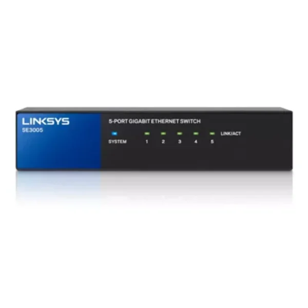 Switch LINKSYS / 5 Puertos / No Administrable / Metálico / Plug And Play / Negro / SE3005 - Image 2