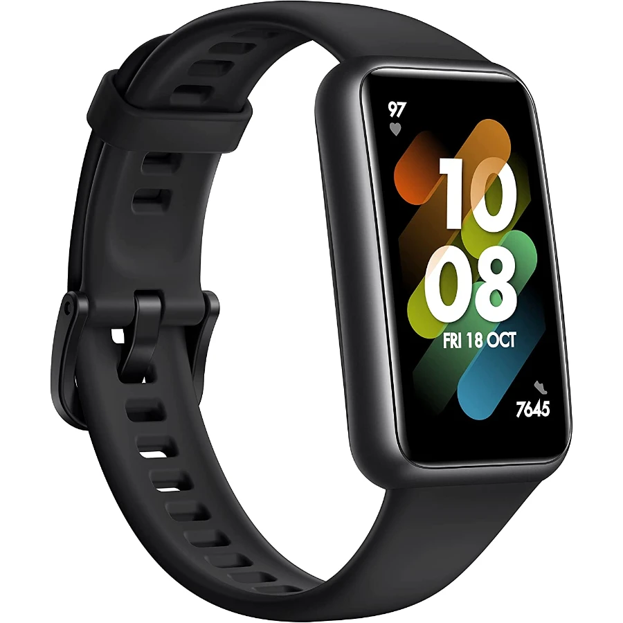 71z5d1z+vnL._AC_SL1500_ Smart Band 7 HUAWEI / 1.47” / 194 X 368 pixeles / Pantalla Táctil AMOLED / Sensor De Aceleración, Giroscópico, Frecuencia Cardiaca / Negro - Imagen 1