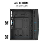 Gabinete AEROCOOL TALON Rgb / ATX / Cristal Templado / 1 Vent. Incluido / Usb 3.0 / Negro / TALON-G-BK-V1 - Image 3