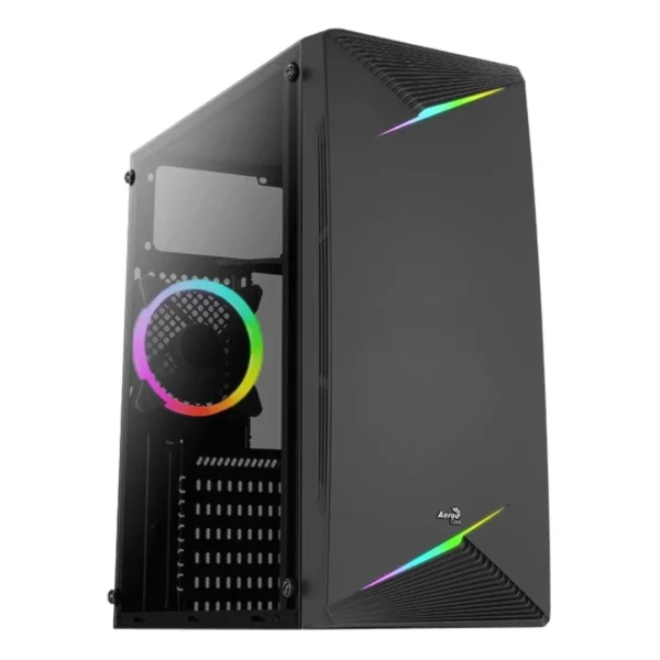 Gabinete AEROCOOL TALON Rgb / ATX / Cristal Templado / 1 Vent. Incluido / Usb 3.0 / Negro / TALON-G-BK-V1 - Image 1