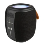 Bocina PERFECT CHOICE Novel Drum Rgb / Inalámbrico / Bluetooth 5.0, USB, FM, Micro SD / Hasta 4 Horas / Recargable / Negro