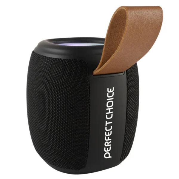 Bocina PERFECT CHOICE Novel Drum Rgb / Inalámbrico / Bluetooth 5.0, USB, FM, Micro SD / Hasta 4 Horas / Recargable / Negro - Image 2
