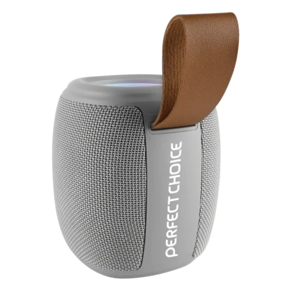 Bocina PERFECT CHOICE Novel Drum Rgb / Inalámbrico / Bluetooth 5.0, USB, FM, Micro SD / Hasta 4 Horas / Recargable / Gris - Image 2