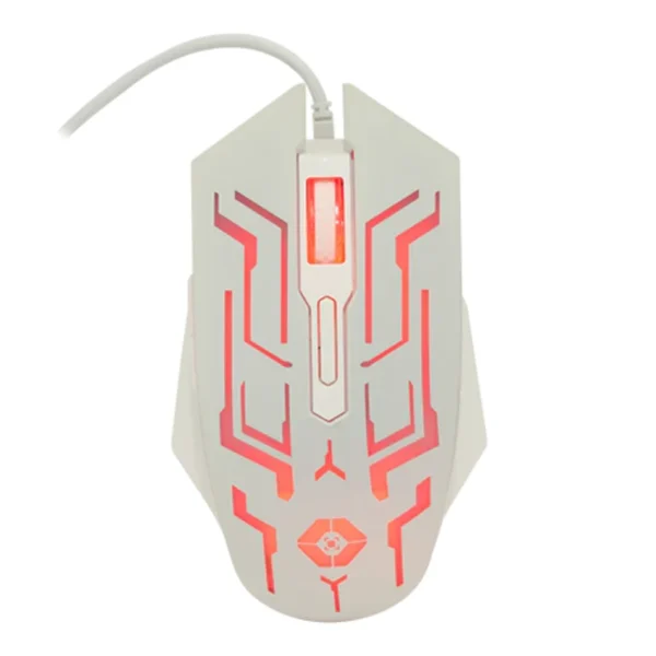 Mouse VORTRED Rgb Tipo Rainbo / Alámbrico / Usb / Hasta 3600 Dpi / 6 Botones / Cable 1.4 Metros / Blanco / V-930587 - Image 2