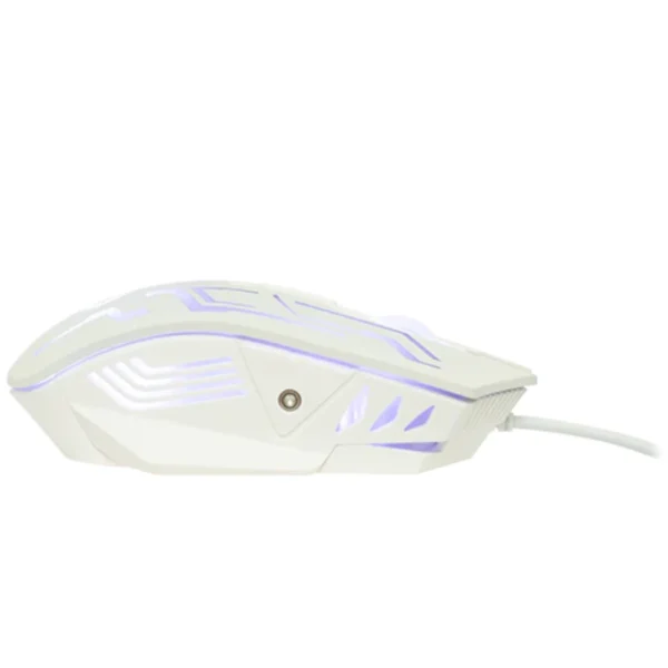 Mouse VORTRED Rgb Tipo Rainbo / Alámbrico / Usb / Hasta 3600 Dpi / 6 Botones / Cable 1.4 Metros / Blanco / V-930587 - Image 3