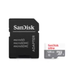 Micro SDXC- SDHC SANDISK Ultra Clase 10 / 128GB / Lectura 100MB/s / UHS-I / Con Adaptador / SDSQUNR-128G-GN3MA - Image 2