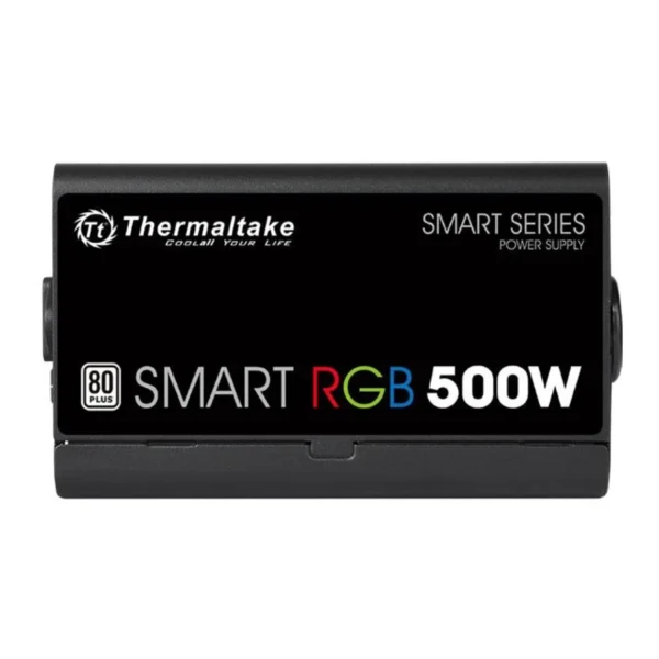 Fuente De Poder THERMALTAKE Smart RGB / 500W / 80 Plus / 20+4 Pin / CPU 4+4 Pin / Pci-E 6+2 / Sata / Molex / Ventilador 120mm / Negro - Image 3