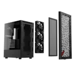 Gabinete XPG VALOR AIR / ATX / Vidrio Templado / 4 Vent. Incluidos / USB 3.2 / Negro - Image 4